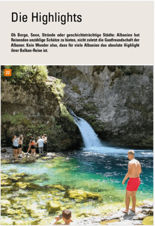 Highlightseite im Stefan Loose Travelhandbuches Balkan - Die Adriaroute 2024 als Blick ins Buch