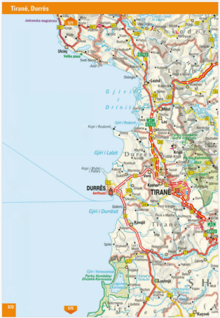 Beispielseite des Atlas im Stefan Loose Travelhandbuch Balkan - Die Adriaroute 2024 als Blick ins Buch
