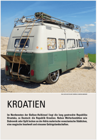 Introseite des Länderteiles zu Kroatien im Stefan Loose Travelhandbuch Balkan - Die Adriaroute als Blick ins Buch