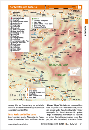 Beispiel für Überscihtskarte im Stefan Loose Travelhandbuch Balkan - Die Adriaroute 2024 als Blick ins Buch