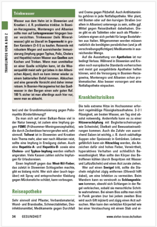 Informationen im Kapitel A-Z im Stefan Loose Travelhandbuch Balkan - Die Adriaroute 2024 als Blick ins Buch