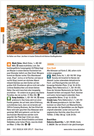 Beispiele für Autoren-Tipp, Öko-Tipp und Budget-Tipp im Stefan Loose Travelhandbuch Balkan - Die Adriaroute 2024 als Blick ins Buch